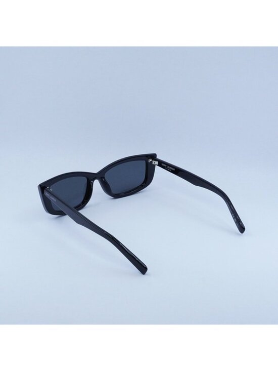 Saint Laurent SL658 001 Sunglasses Black Cat Eye Frame, Black Lenses main image 11